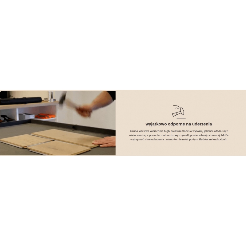 Najmocniejszy na świecie panel podłogowy Berry Alloc Grand Majestic AC6 Katla Arctic 62002835; (z podkładem) 12,3x303x2410 mm WYPRZEDAŻ